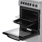 Плита электрическая Beko FFSE57114GS серебристый, конфорок 4 шт, духовка 55 л, 50 см x 85 см x 60 см