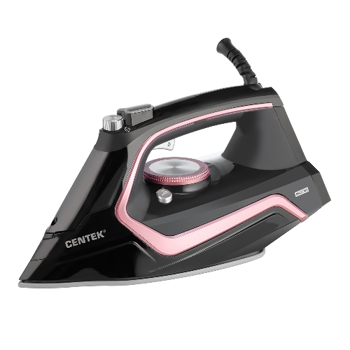 Утюг Centek CT-2313 розовый/черный, 2400 Вт, 50 г/мин, 185 г/мин, 350 мл