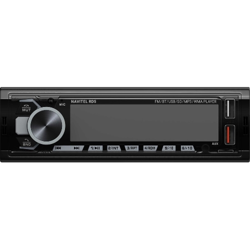 Автомагнитола Navitel RD5, 1 DIN, Bluetooth, USB Type-A, AUX, пульт ДУ
