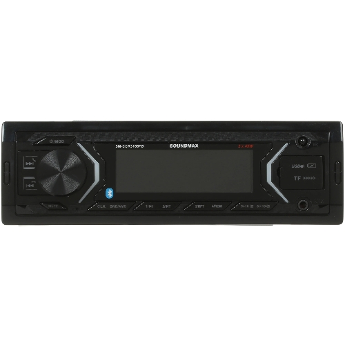 Автомагнитола Soundmax SM-CCR3188FB, 1 DIN, Bluetooth, USB Type-A, AUX