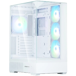Компьютерный корпус ZALMAN P40 Prism Plus, ATX, белый, WINDOW, 3xCombo (3.5'' or 2.5