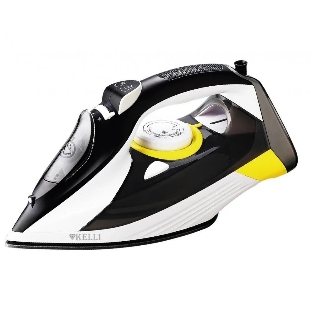 Утюг Kelli KL-1654Y черный/белый/желтый