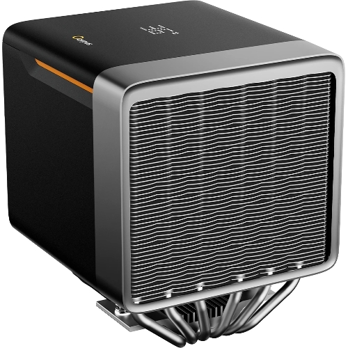 Кулер для процессора Ocypus Delta A62 EX BK Digital, 2x120мм ARGB FAN, Top Display Panel, 6 HEAT PIPES, 4-PIN PWM, 600-1800 RPM, 31DBA, HYDRO BEARING, LGA115X/1200/1700/18XX, AM4/AM5