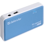 Концентратор USB Defender Quadro Power, USB, адаптер/через USB, блок питания
