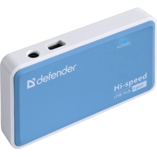 Концентратор USB Defender Quadro Power, USB, адаптер/через USB, блок питания