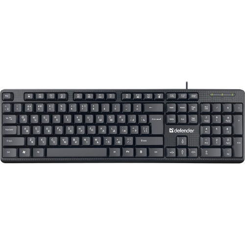 Клавиатура проводная Defender Daily HB-162, USB, черный