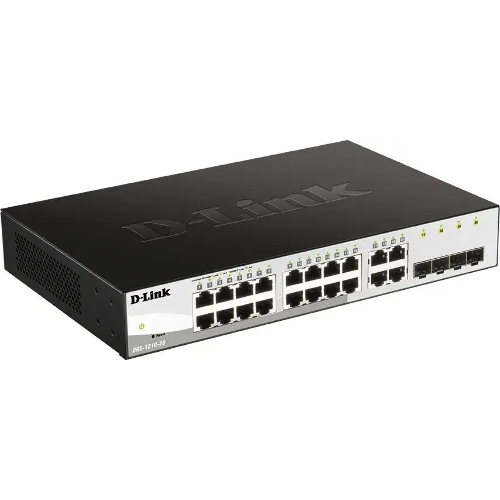 Коммутатор управляемый L2 D-Link DGS-1210-26/FL2A с 24 портами 10/100/1000Base-T и 2 портами 1000Base-X SFP