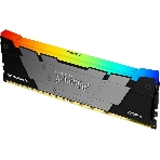 Оперативная память Kingston Fury Renegade, DDR4, 8GB (1x8GB), 3600MHz, CL16, DIMM, с радиатором, RGB, серебристый/черный