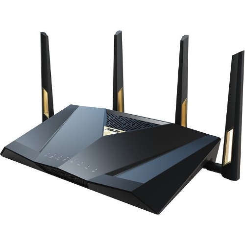 Маршрутизатор ASUS RT-BE88U, черный/желтый, 90IG08V0-MO3N0V
