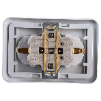Розетка 2-м CLASSICO с заземл. 2128 белый ASD/IN HOME 4680005959921