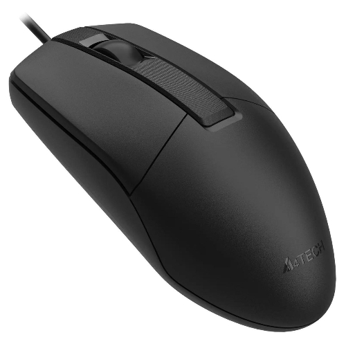 Мышь проводная A4Tech OP-330 черный, 1200 dpi, USB, кнопки - 3