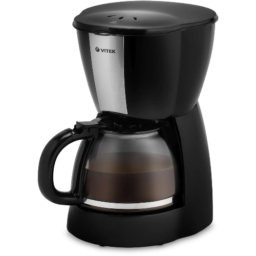 Кофеварка капельная Vitek VT-1503 черный, исп. кофе - молотый, 1.2 л, 900 Вт.