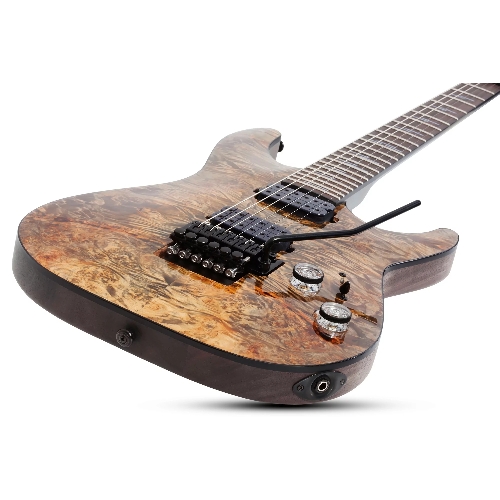 Электрогитара SCHECTER OMEN ELITE-6 FR CHAR - электрогитара 6-струнная, Charcoal (CHAR) - древесный