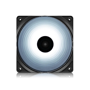 Вентилятор для корпуса DEEPCOOL RF120W DP-FLED-RF120-WH черный 120мм 1300rpm 22db 4-pin