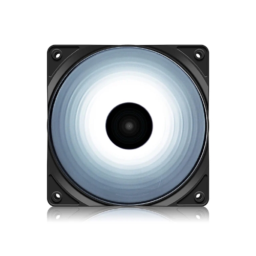 Вентилятор для корпуса DEEPCOOL RF120W DP-FLED-RF120-WH черный 120мм 1300rpm 22db 4-pin