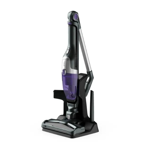 Пылесос вертикальный Tefal TY1238WO серый/фиолетовый, питание от аккумулятора, 145 Вт, уборка сухая, пылесборник 0.4 л, работа от АКБ max 40 мин.