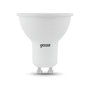 Лампа светодиодная Gauss 101506309 LED 9 Вт 860 Лм 6500К GU10 софит MR16 холодная черный