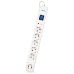 Сетевой фильтр Smartbuy (SBSP-50W-Pro) - 6 роз х 5,0 м - белый