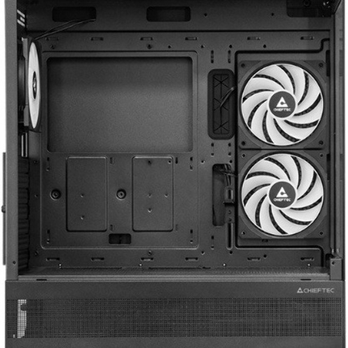 Компьютерный корпус Chieftec Vista черный без БП ATX 3x120мм 1xUSB2.0 1xUSB3.0 1xUSB3.1 audio bott PSU