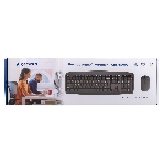 Комплект клавиатура+мышь Gembird KBS-8000 беспроводной, USB, 1600 DPI, чёрный