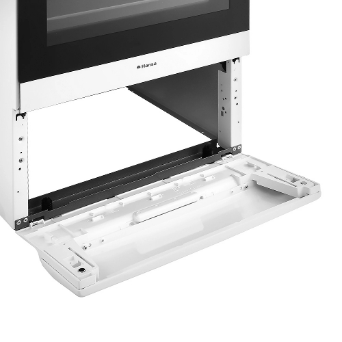 Плита газовая Hansa FCGW51001 белый, конфорок 4 шт, духовка 56 л, 50 см x 85 см x 60 см