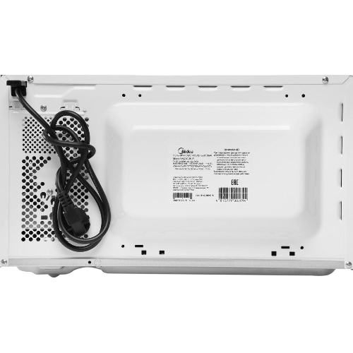 Микроволновая печь Midea AM820CUK-W белый, 20 л, 800 Вт, переключатели - кнопки, поворотный механизм