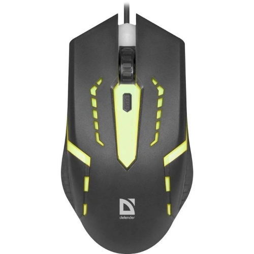 Мышь проводная Defender Flash MB-600L черный, 1200 dpi, USB, кнопки - 4