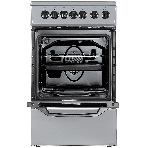 Плита электрическая Beko FFSE57114GS серебристый, конфорок 4 шт, духовка 55 л, 50 см x 85 см x 60 см