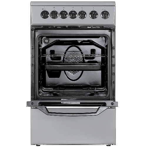 Плита электрическая Beko FFSE57114GS серебристый, конфорок 4 шт, духовка 55 л, 50 см x 85 см x 60 см