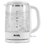 Чайник электрический Domfy DSW-EK304 1.7л. 2200Вт белый (корпус: стекло)