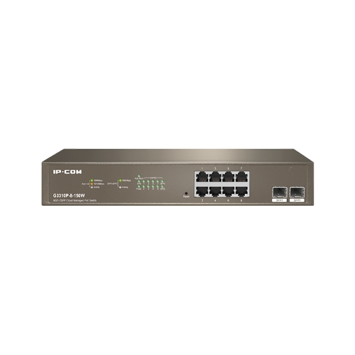 Коммутатор IP-COM G3310P-8-150W PoE с облачным управлением 8GE+2SFP