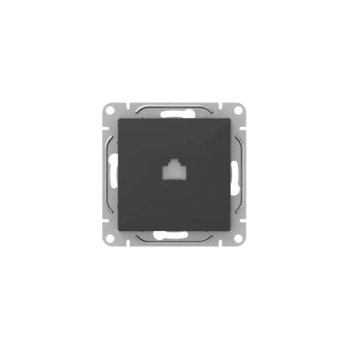 Механизм розетки RJ45 (cat5) EKF UP1-SOB-RJ45-5 черный Эпика