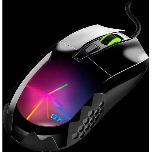 Мышь проводная Genius Scorpion M715 черный, 7200 dpi, USB, кнопки - 6