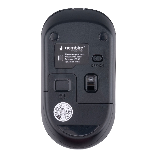 Комплект клавиатура+мышь Gembird KBS-8000 беспроводной, USB, 1600 DPI, чёрный