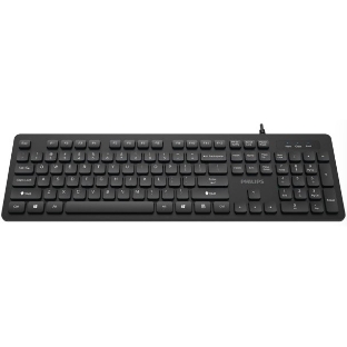Клавиатура Philips SPK6264 проводная, USB Type-A, чёрный