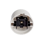 Розетка Bironi B1-101-21 1-м ОП Лизетта, 16А IP20, ретро с заземлением, ABS-пластик, белый