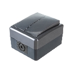 Выключатель двойной ЭРА IP54, 10АХ-250В, 11-1404-03, ОУ, Эксперт, серый (16/160/2560)