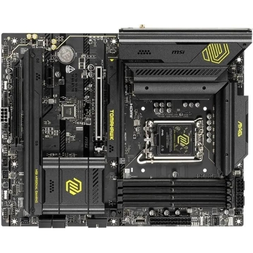 Материнская плата MSI MAG B860 TOMAHAWK WIFI, LGA 1851, Intel B860, 4xDDR5, 4xSATA, 3xM.2, 1xPCIe 4.0 x4, 1xPCIe 5.0 x16, 1xDP, 1xHDMI, 1xUSB-C, 1x 5Gb LAN, 4xUSB-A 2.0, 4xUSB-A 3.2 Gen 2, 7.1, 2x3.5 мм, TOSLINK, ATX