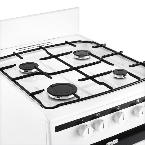 Плита газовая Hansa FCGW51001 белый, конфорок 4 шт, духовка 56 л, 50 см x 85 см x 60 см