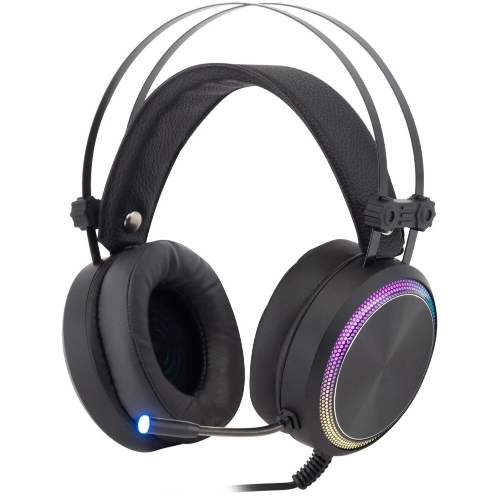Гарнитура Oklick HS-L810G чёрный, проводная, USB, подсветка