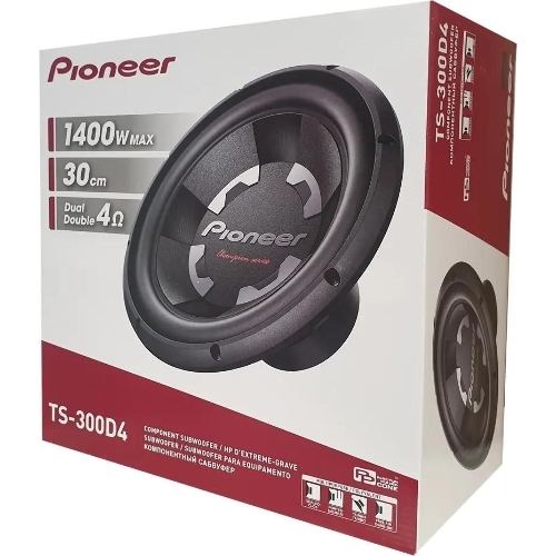 Сабвуфер автомобильный Pioneer TS-300D4 400Вт пассивный (30 см/12