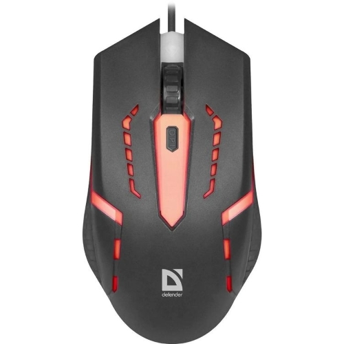 Мышь проводная Defender Flash MB-600L черный, 1200 dpi, USB, кнопки - 4