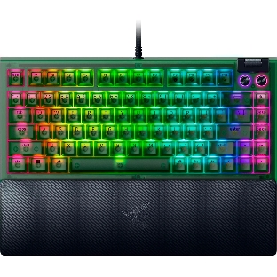 Клавиатура Razer BlackWidow V4 75% Orange Switch Phantom Green Edition проводная, USB Type-A, зелёный