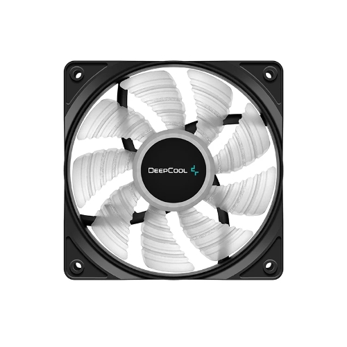 Вентилятор для корпуса DEEPCOOL RF120W DP-FLED-RF120-WH черный 120мм 1300rpm 22db 4-pin
