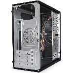 Компьютерный корпус Minitower ExeGate BA-202-UNS500 (mATX, БП UNS500 с вент. 12см, 2хUSB, аудио, черный)