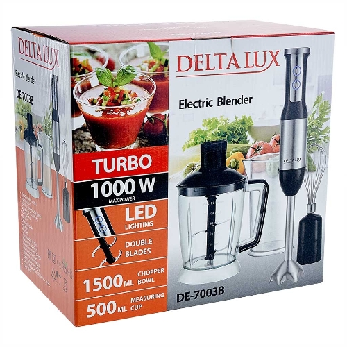 Блендер погружной Delta Lux DE-7003B черный