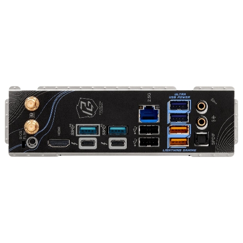 Материнская плата ASRock Z890 Riptide WiFi, LGA 1851, Intel Z890, 4xDDR5, 4xSATA, 5xM.2, 1xPCIe 5.0 x16, 1xPCIe 4.0 x16, 1xPCIe x1, 2xUSB-C Thunderbolt 4, 4xUSB-A 3.2 Gen 1, 1xUSB-A 3.2 Gen 2, 1xHDMI, 1x2.5Gb LAN, 4x3.5 мм, 7.1, ATX