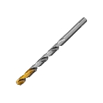 Сверло спиральное по металлу Denzel 12 x 205 мм, Р6М5, Golden Tip, удлиненное