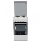 Плита электрическая De Luxe 506004.04 Э белый, конфорок 4 шт, духовка 54 л, 50 см x 85 см x 60 см