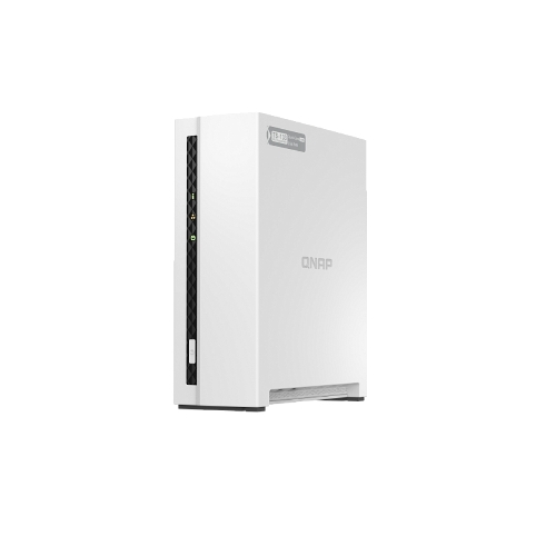 Сетевое хранилище SMB QNAP TS-133 NAS 1 HDD tray. ARM 4-core Cortex-A55 1.8GHz, ram 2 Gb (max), 1x1GbE, 1xUSB 2.0 port,1xUSB 3.2 Gen 1